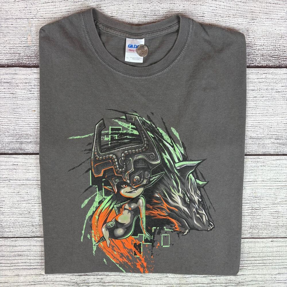 2000s The Legend of Zelda Midna & Wolf Link T-shirt